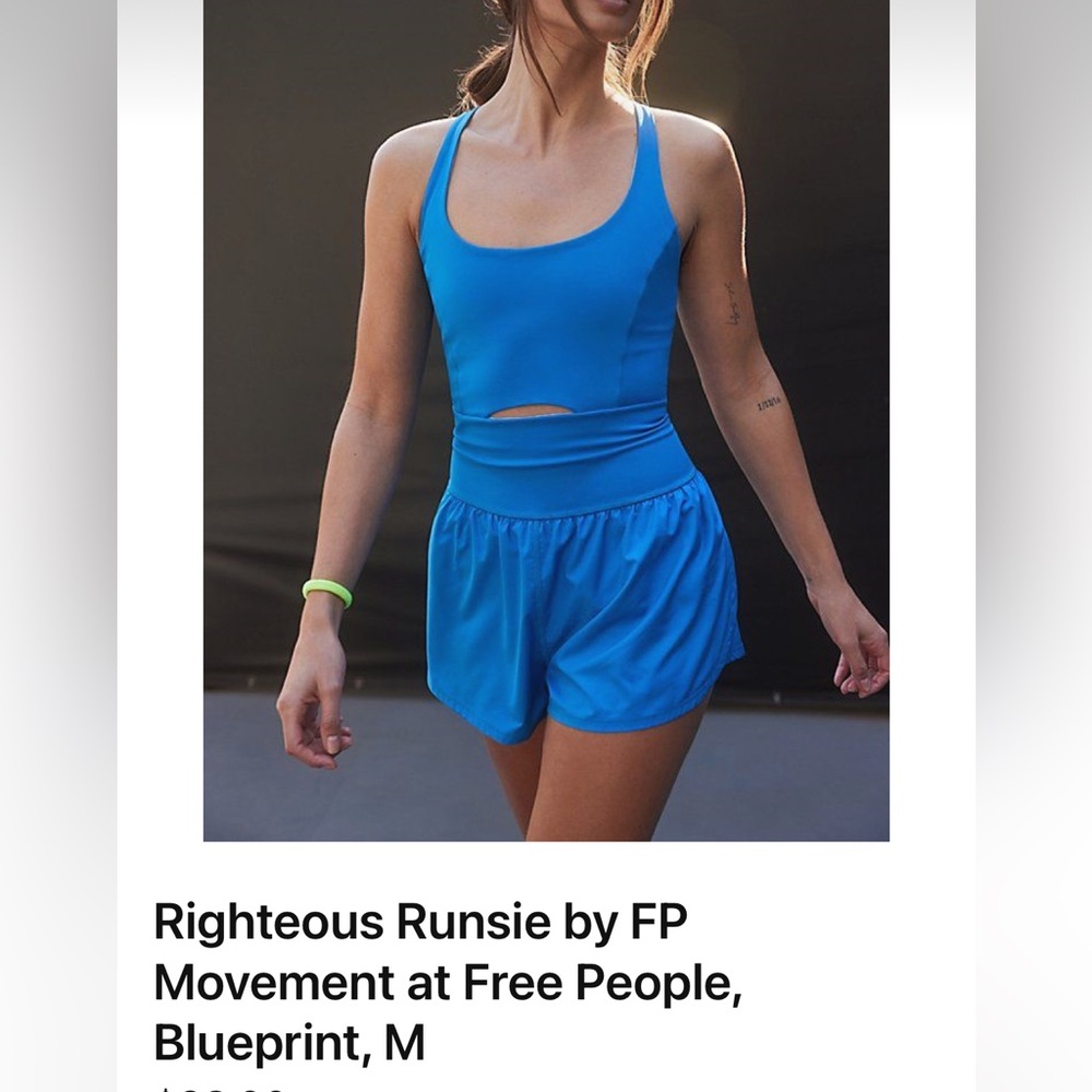 Righteous Runsie Free People Movement -  Blue